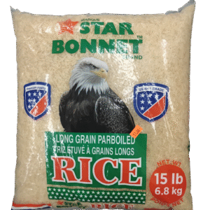 Star Bonnet Riz étuvé a grain long 15lb 6.8 kg