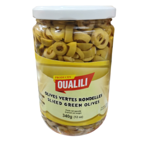 Oualili Olives Vertes Rondelles 340g