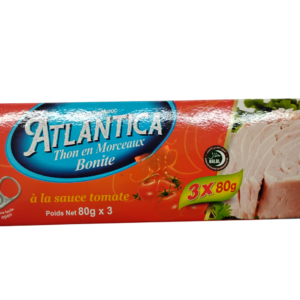 Atlantica Thon en Morceaux Bonite a la Sauce Tomate 3*80g